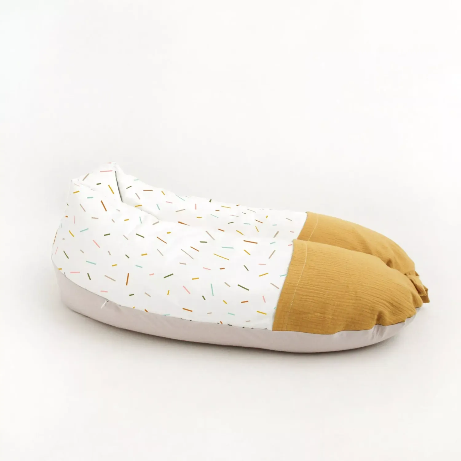 Coussin d'Allaitement et de Relaxation Moutarde