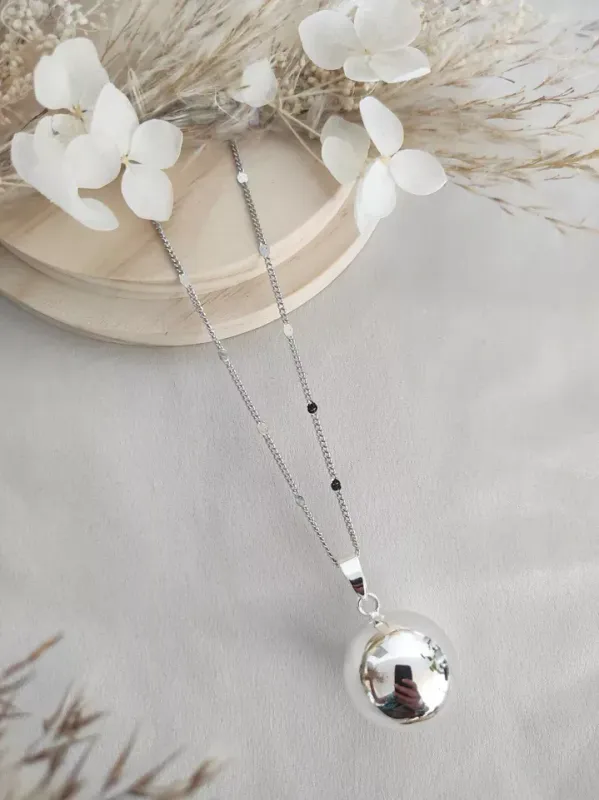 Bola de Grossesse  Lisse Argent