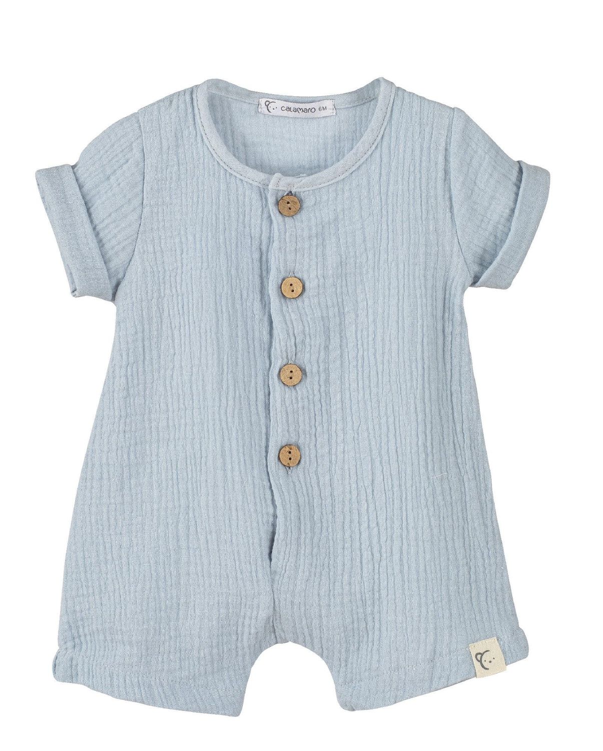 Combinaison Gaze de Coton "Bleu" - Taille 24 Mois -