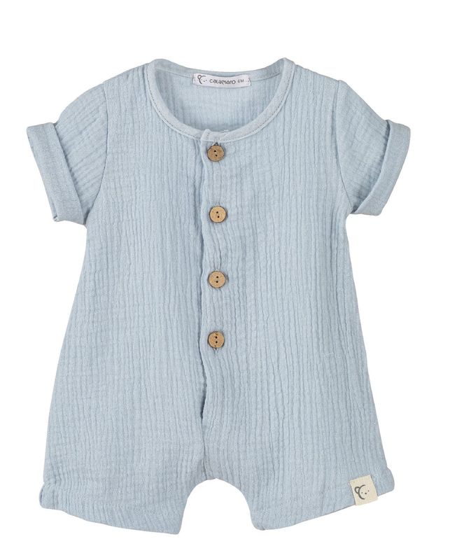 Combinaison Gaze de Coton "Bleu" - Taille 24 Mois -