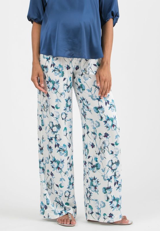 Pantalon de Grossesse en Viscose Imprimée - Taille S -