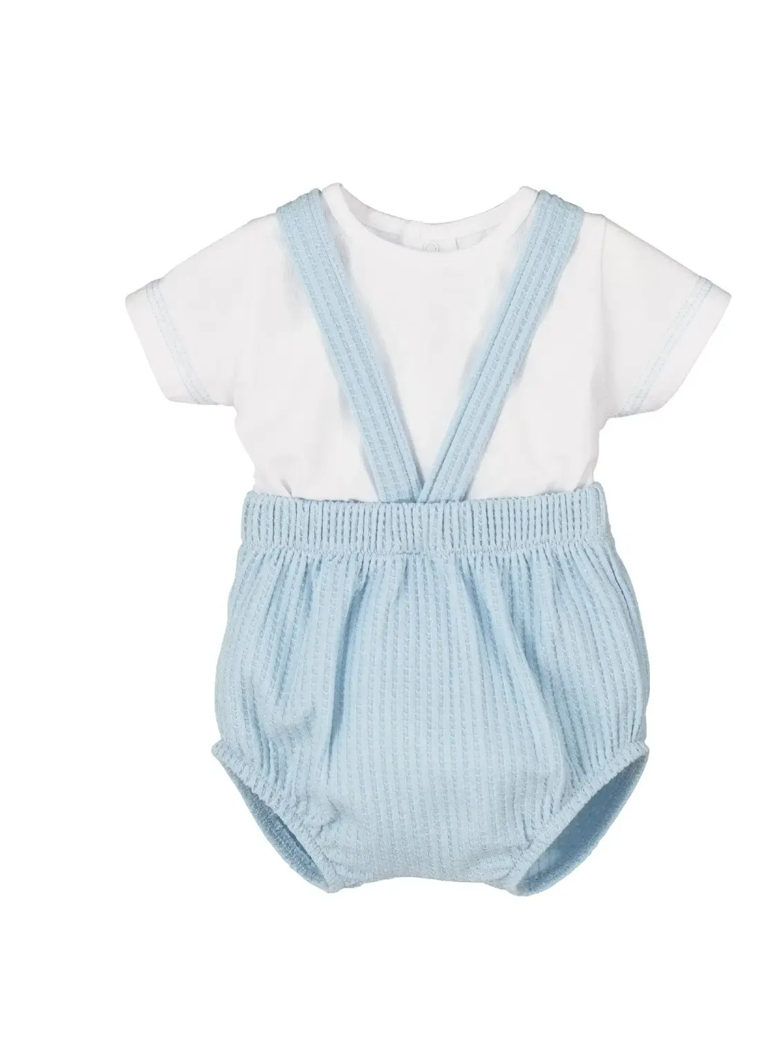 Ensemble Bloomer à Bretelles "Céleste" - Taille 1 Mois -