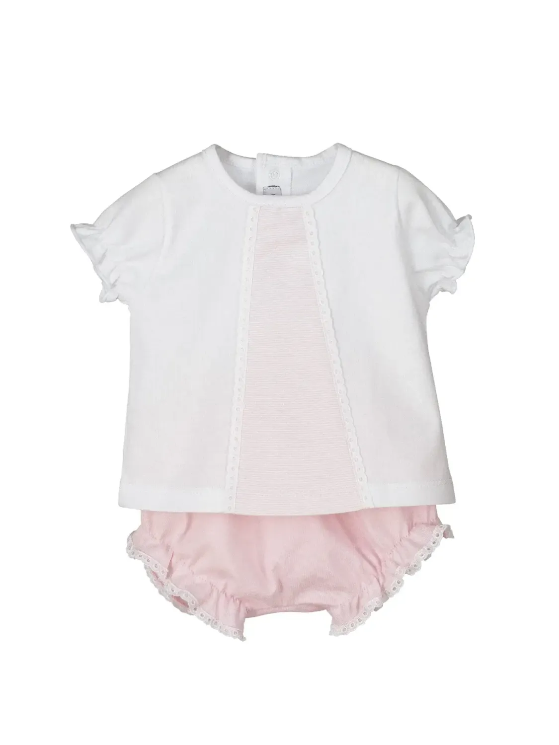 Ensemble Bloomer "Rose" - Taille 6 Mois -