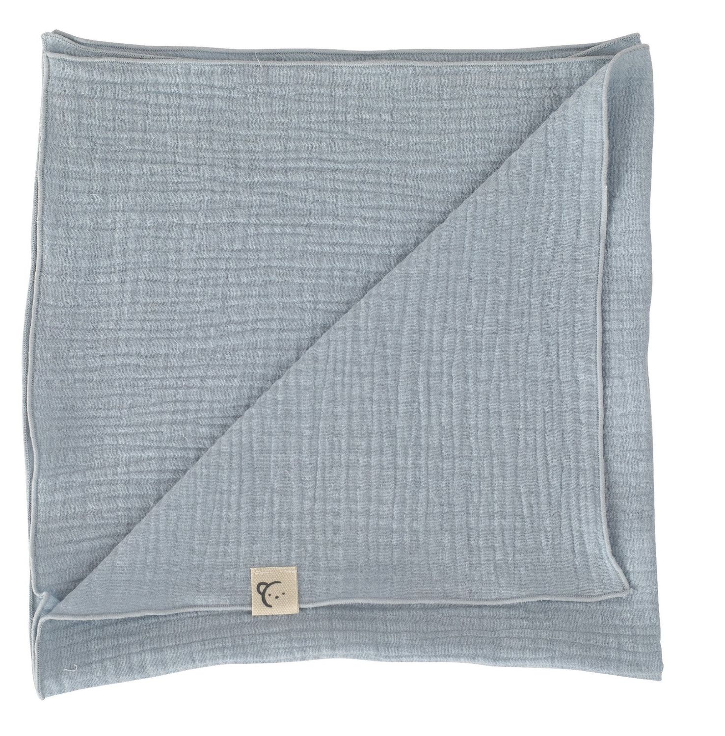 Lange Gaze de Coton 60x60 cm - Bleu -