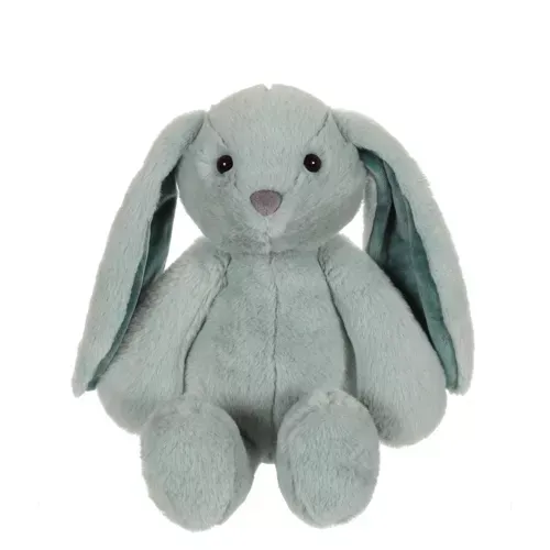 Peluche Lapin Vert - 28 cm -