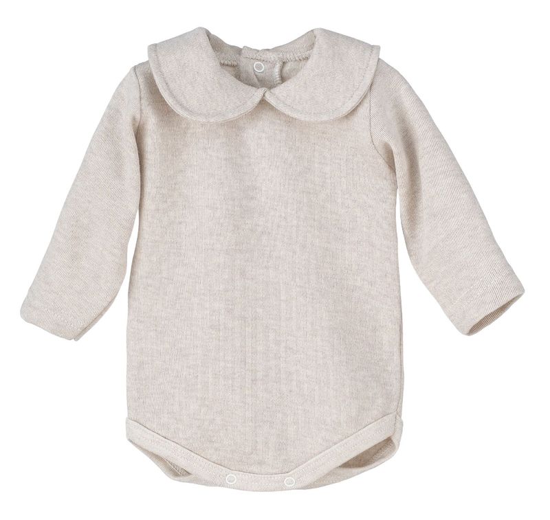 Body Col Rond Ecru - 3 Mois -