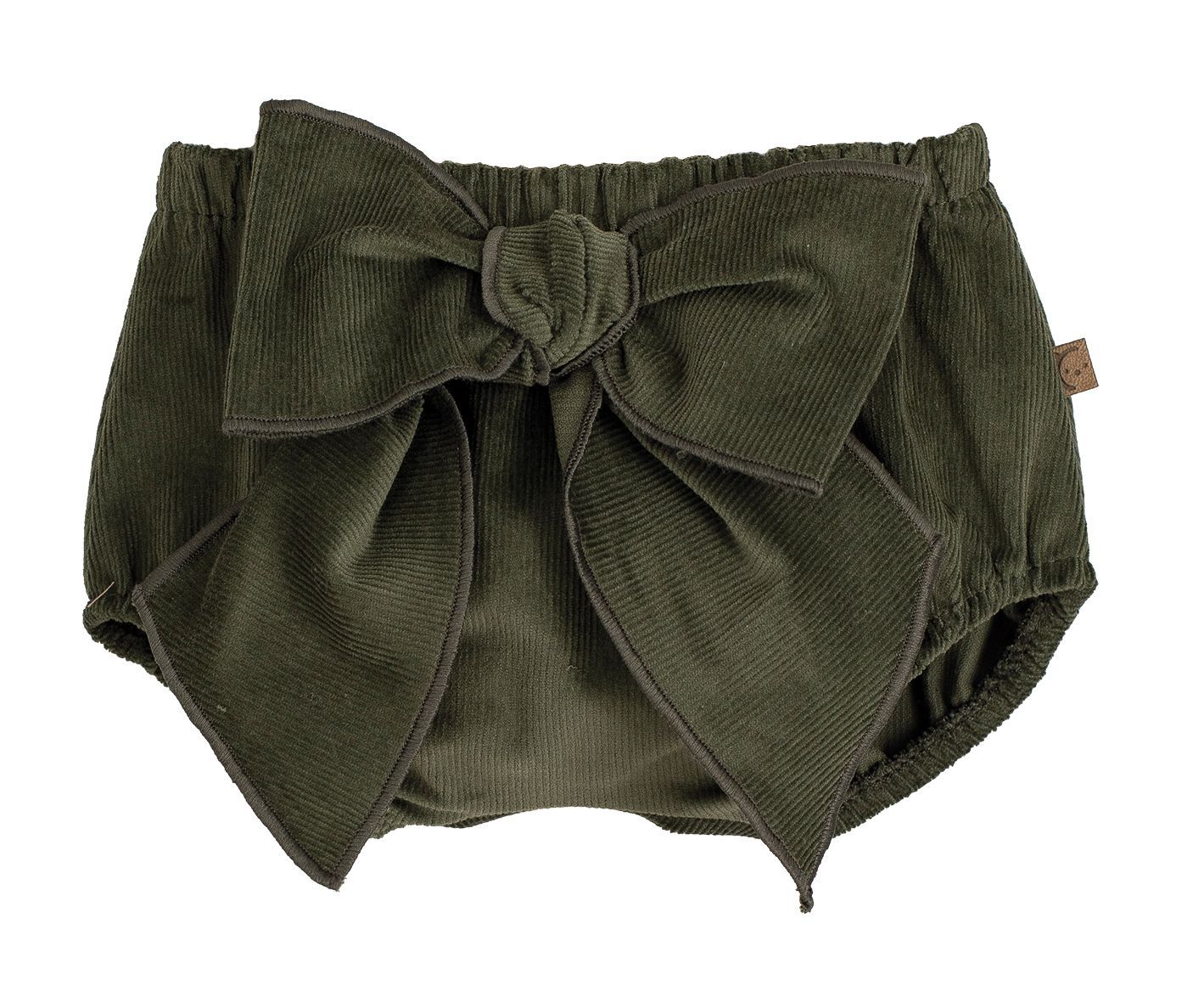 Culotte Velours Fille Kaki - Taille 6 Mois -