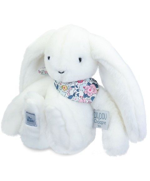 Lapin Peluche Bandana Blanc Lapin Peluche Bandana Blanc