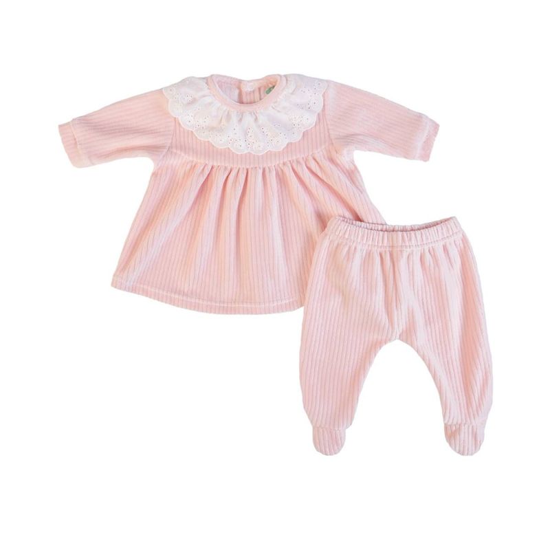 Pantalon + Tee-Shirt M/L Rose - 6 Mois - Pantalon + Tee-Shirt M/L Rose - 6 Mois -