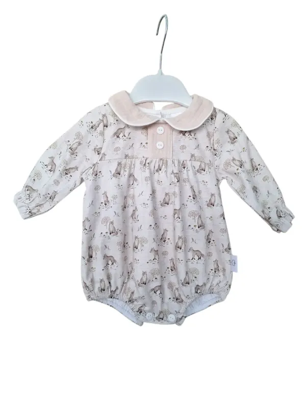 Barboteuse Fille "Forêt" - Taille 6 Mois -