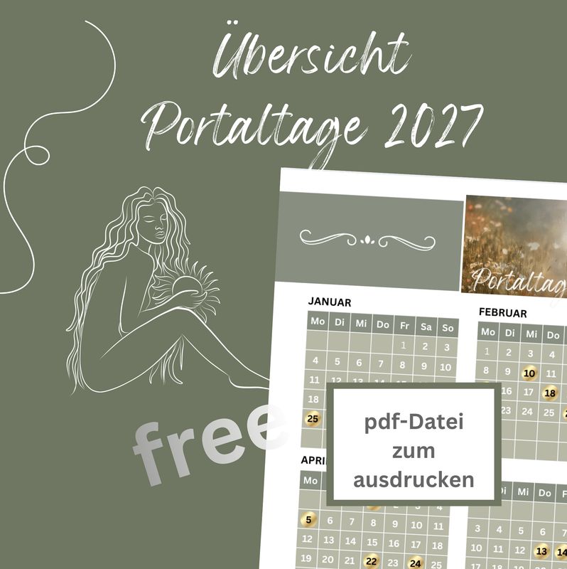 Portaltage 2027 - ausdruckbares PDF (DIN A4-Ausdruck) Portaltage 2027 - ausdruckbares PDF (DIN A4-Ausdruck)