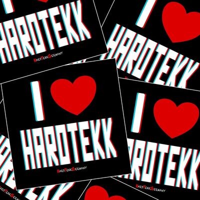 I <3 Hardtekk Sticker