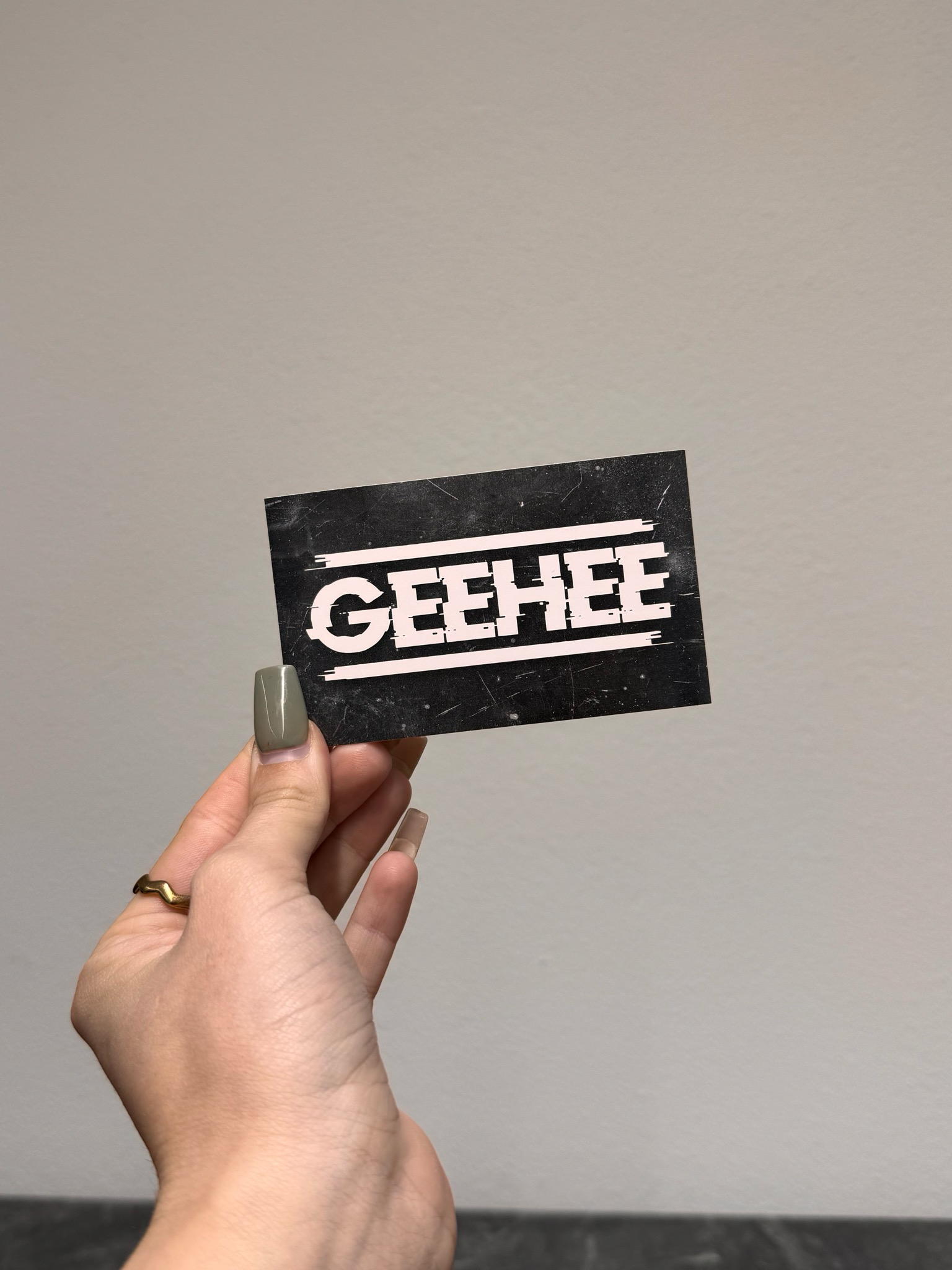 Geehee Sticker