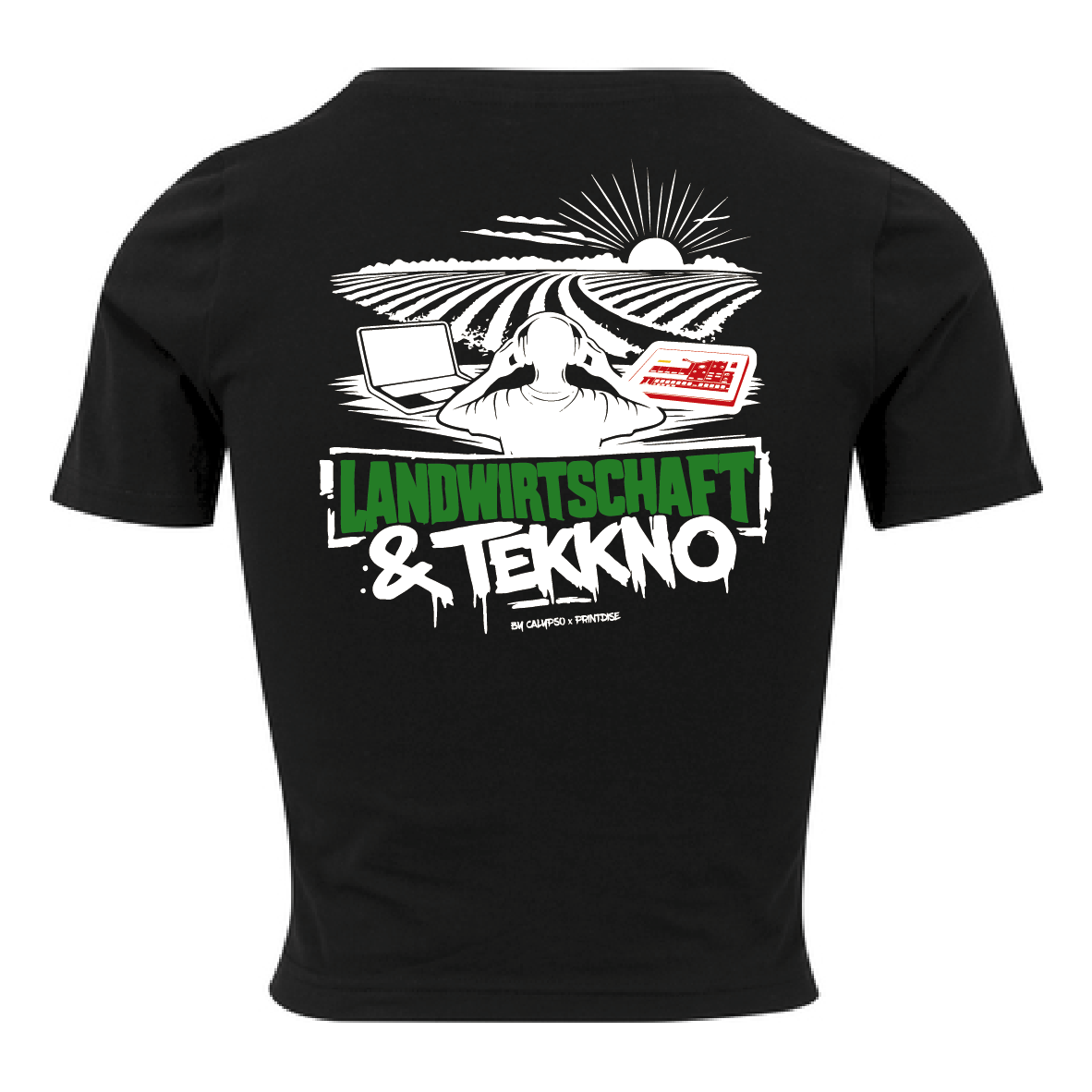 Landwirtschaft & Tekkno Crop Shirt