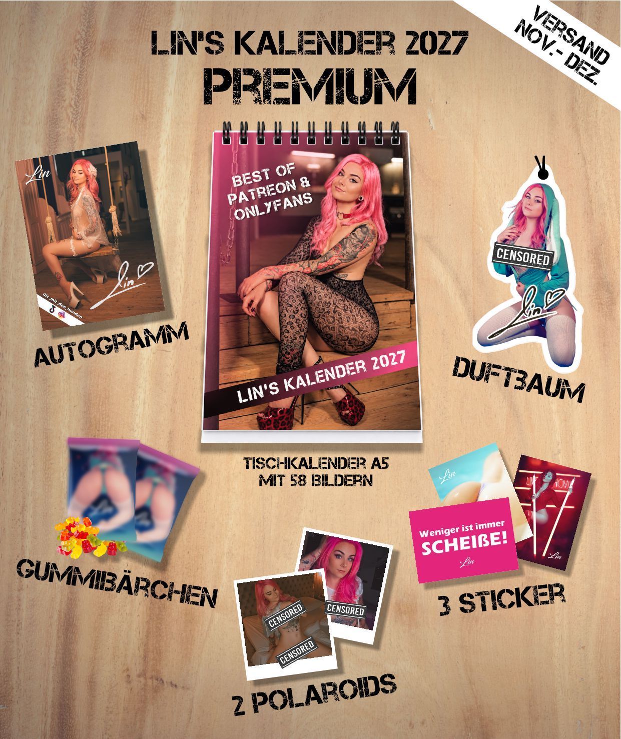 Lin‘s Kalender 2027 - Best of Patreon & Onlyfans Premium Lin‘s Kalender 2027 - Best of Patreon & Onlyfans Premium