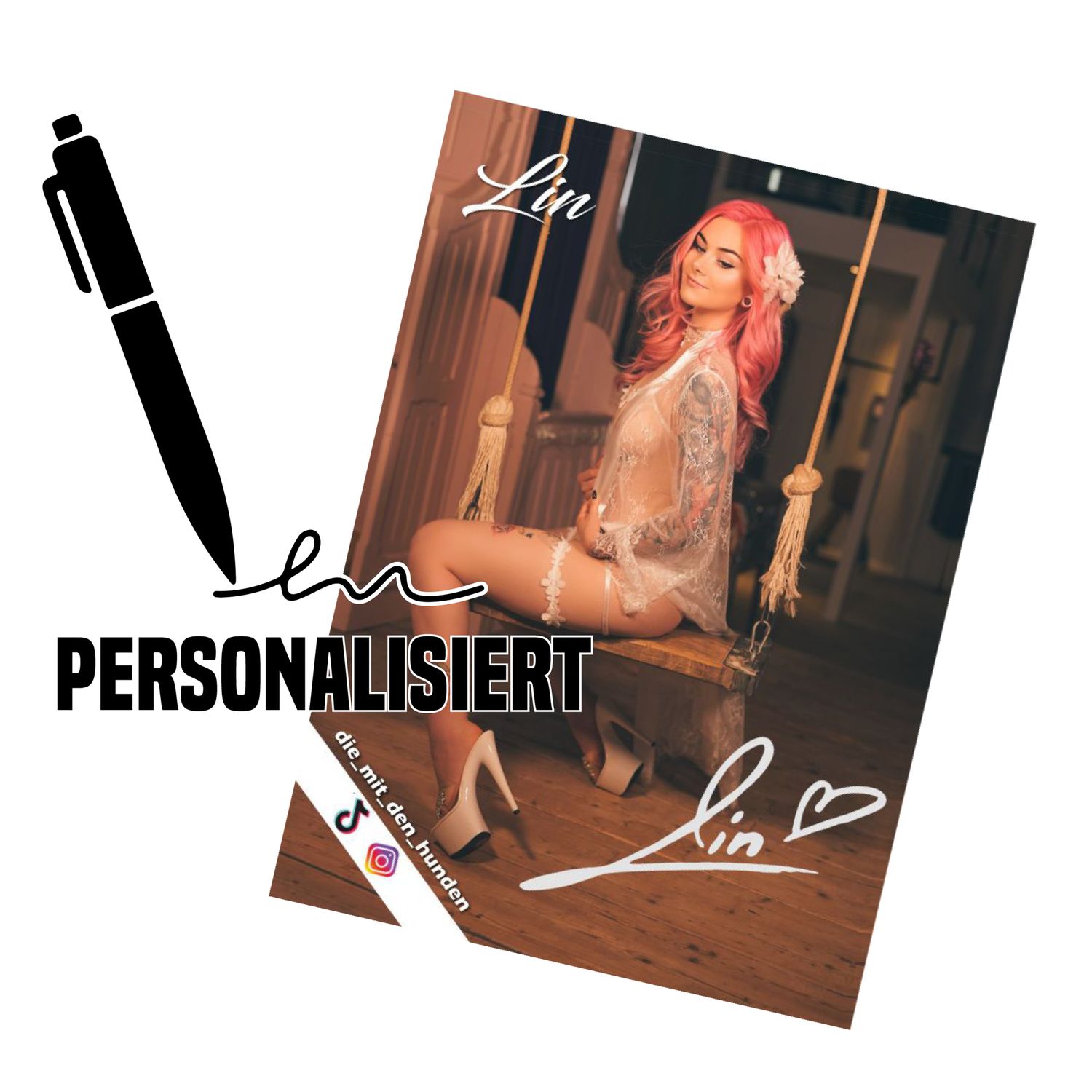 Autogrammkarte Erotik Personalisiert