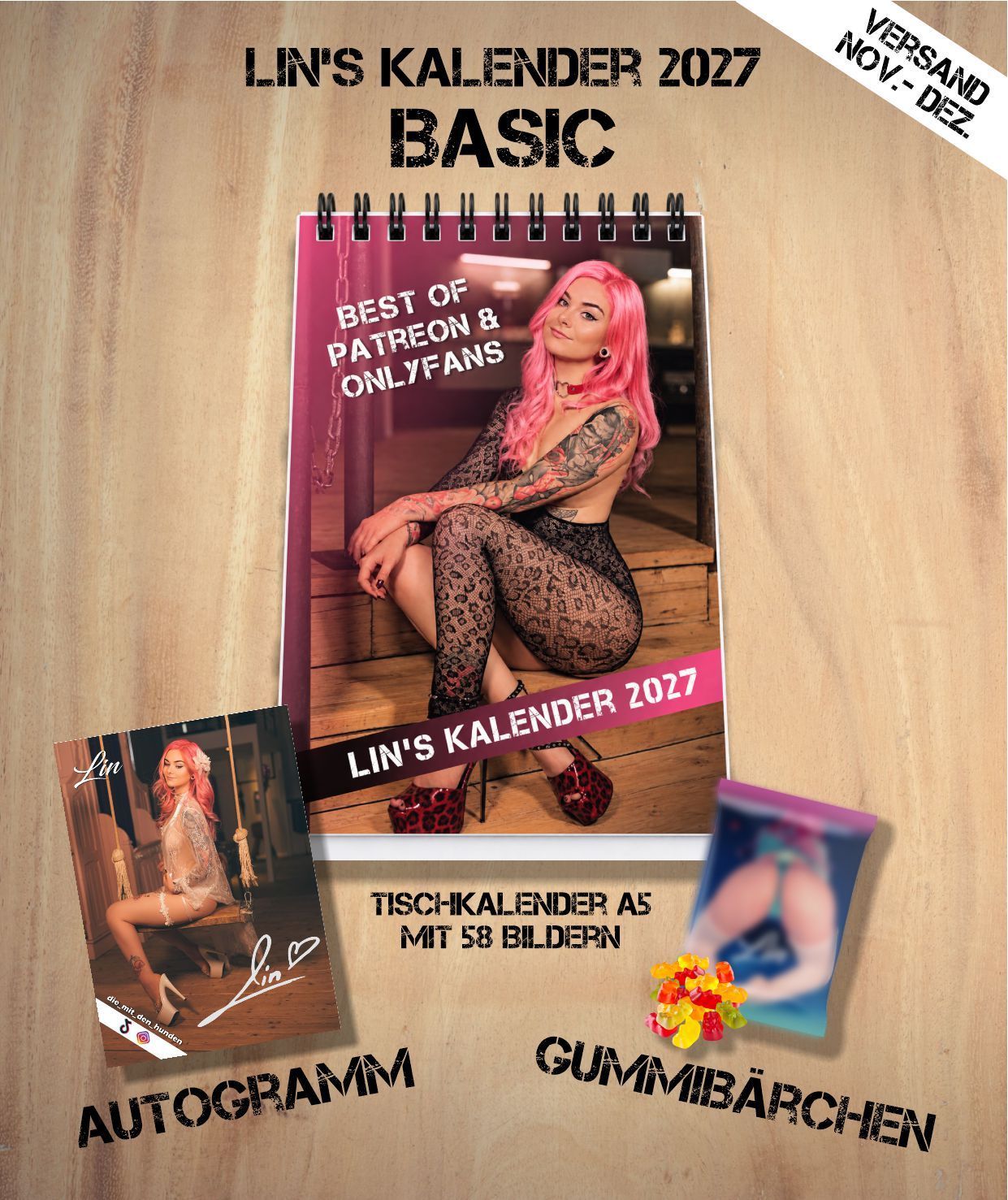 Lin‘s Kalender 2027 - Best of Patreon & Onlyfans Basic