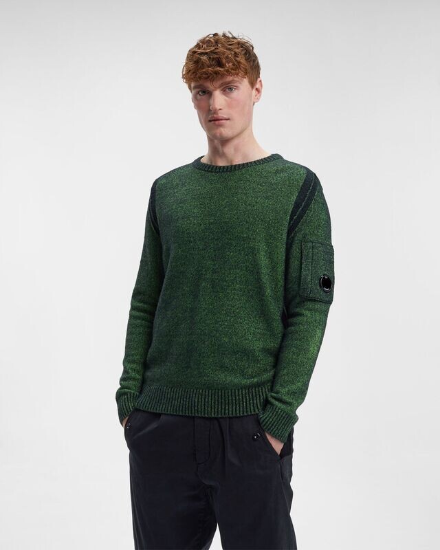 MAGLIA FLEECE KNIT CLASSIC GREEN CP COMPANY