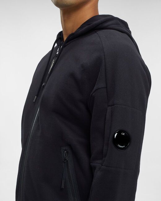 FELPA DIAGONAL RAISED FLEECE ZIPPED LENS CP COMPANY