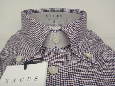 CAMICIA PIED ET POULE BORDEAUX XACUS