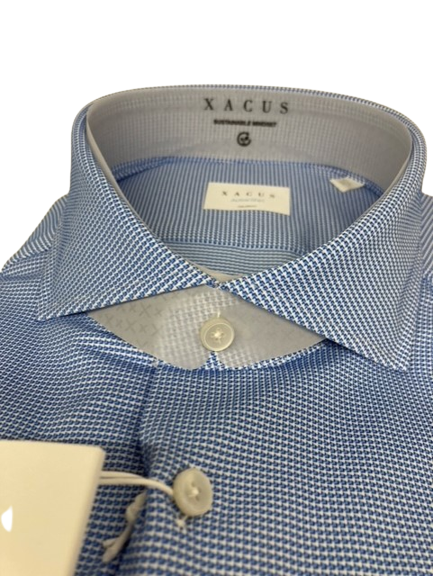 CAMICIA TRAMA CELESTE XACUS