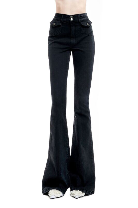 JEANS FLARED USED DENIM ANIYE BY