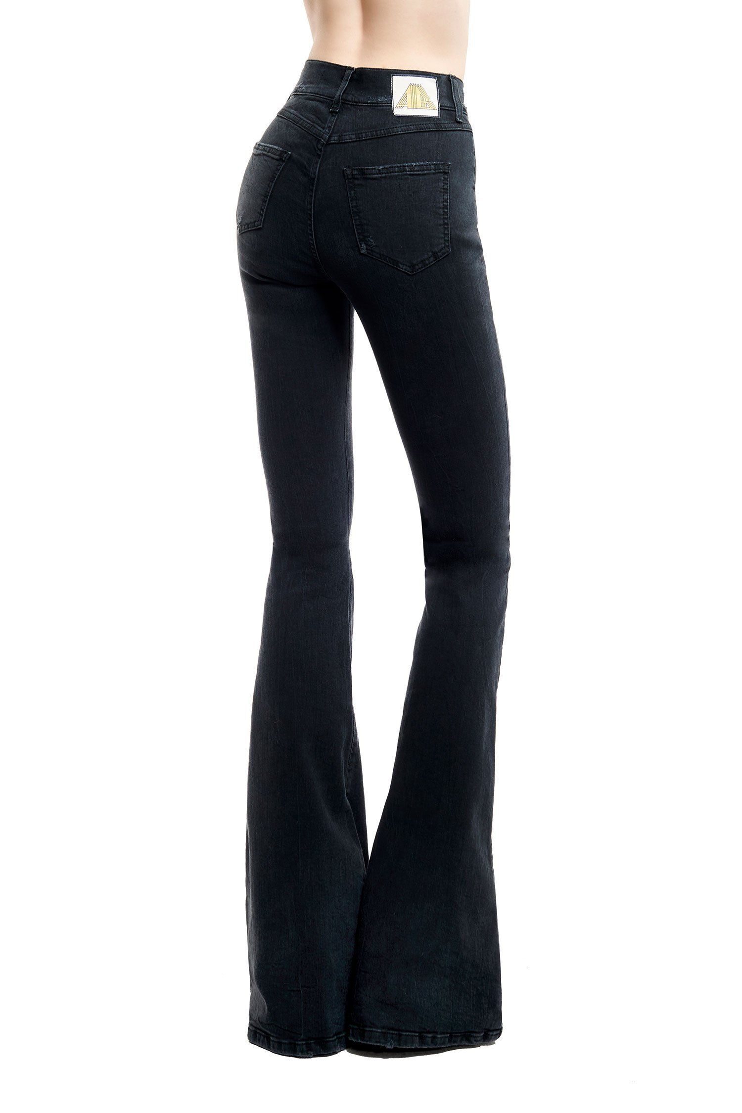 JEANS FLARED USED DENIM ANIYE BY