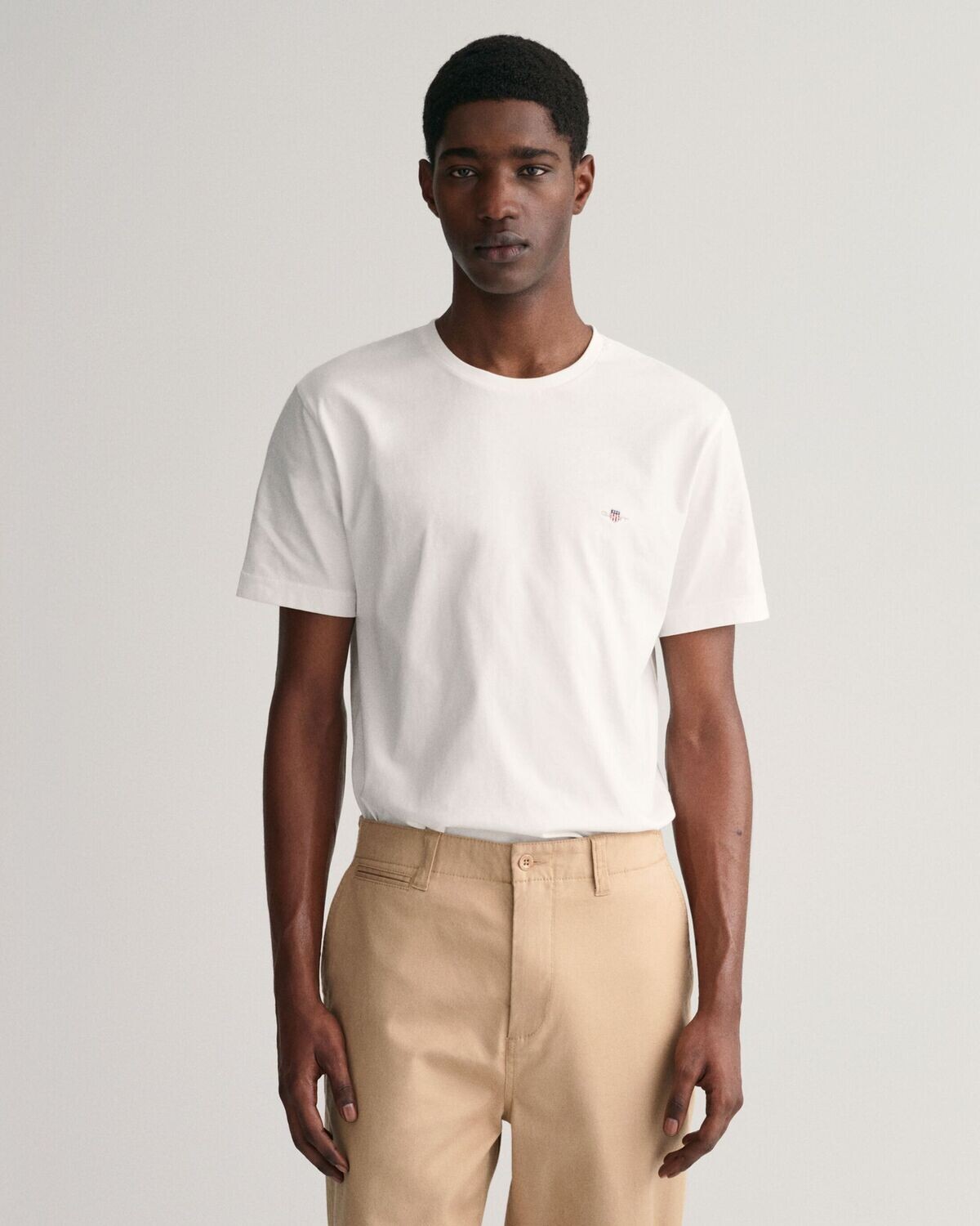 T-SHIRT SHIELD WHITE GANT