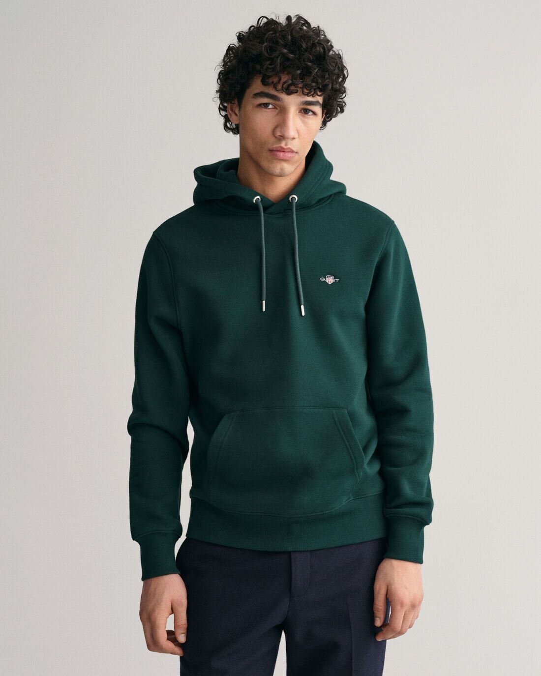 FELPA SHIELD TARTAN GREEN GANT