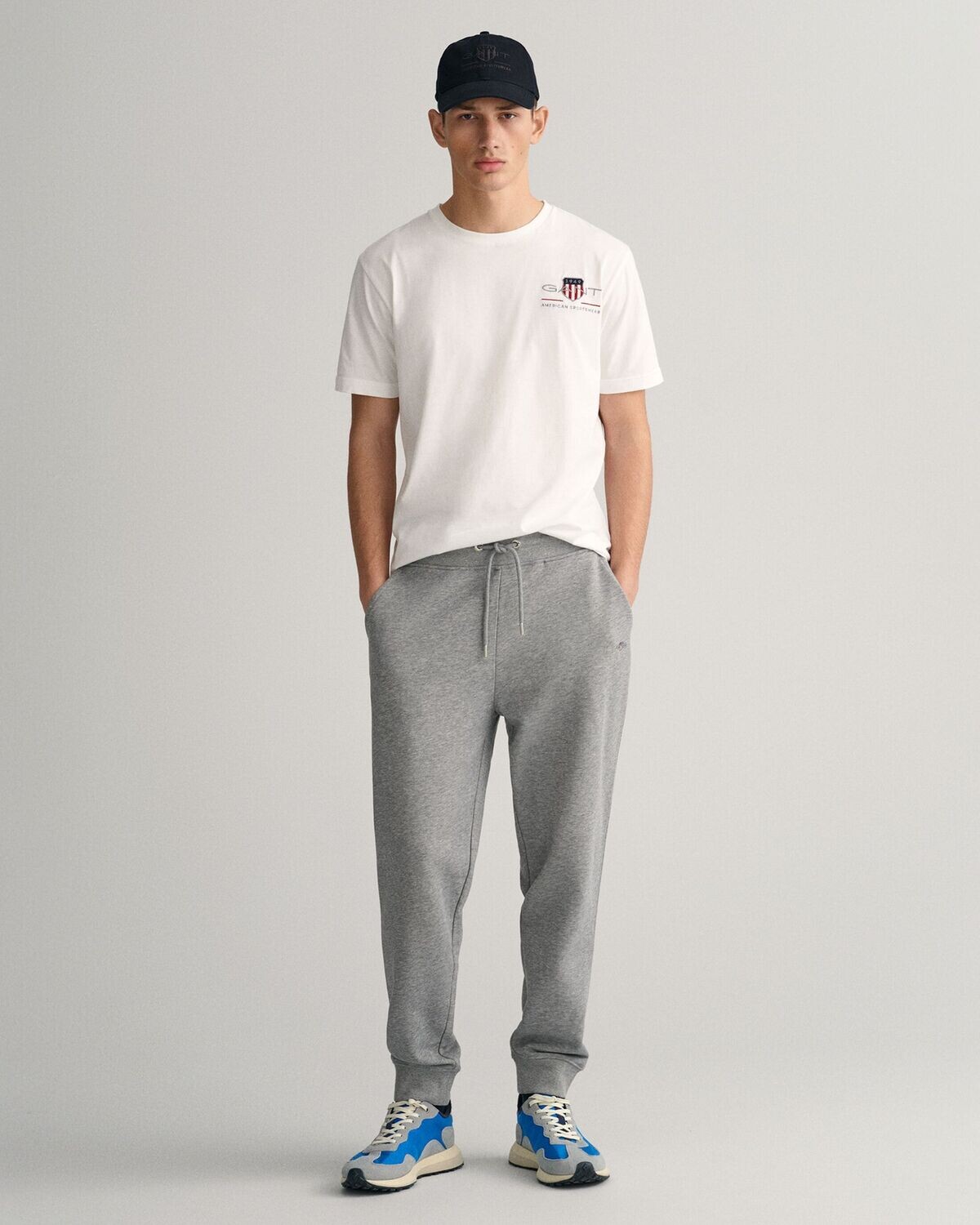 JOGGER SHIELD GREY MELANGE GANT