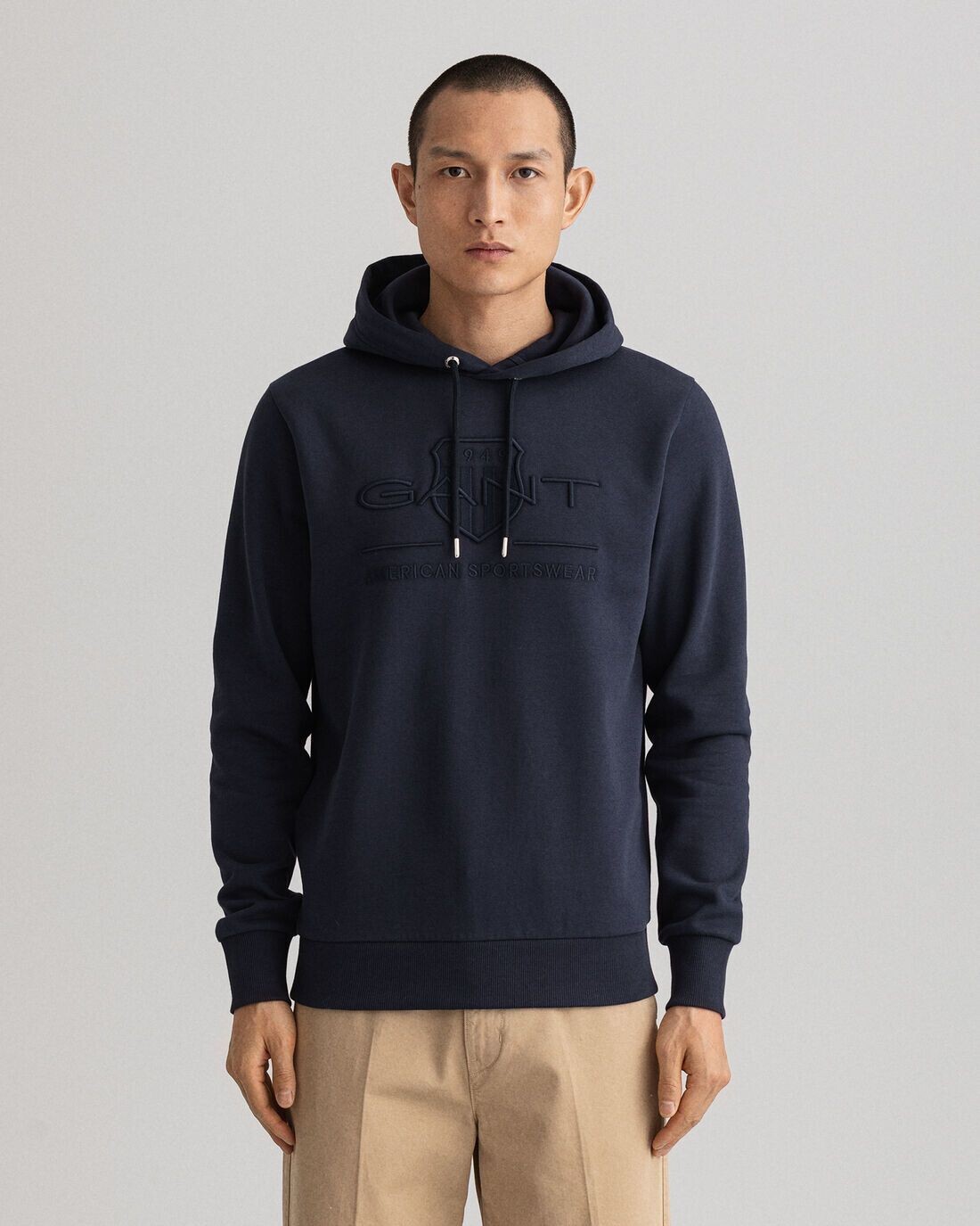 FELPA TONAL ARCHIVE EVENING BLUE GANT