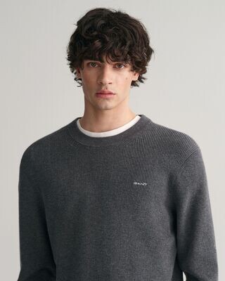 MAGLIA COSTA ANTRACIT MELANGE GANT