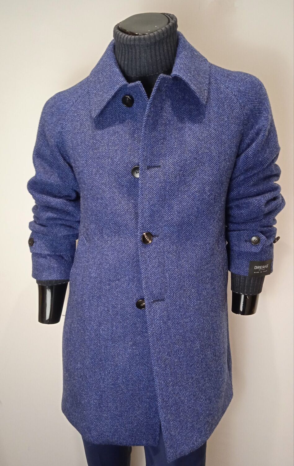 CAPPOTTINO SPALATO BLU BRERAS MILANO