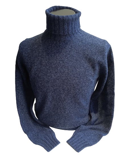 MAGLIA DOLCEVITA NAVY MELANGE FILIPPO DE LAURENTIIS
