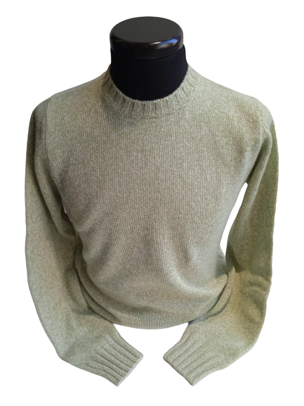 MAGLIA VERDE PASTELLO MELANGE FILIPPO DE LAURENTIIS