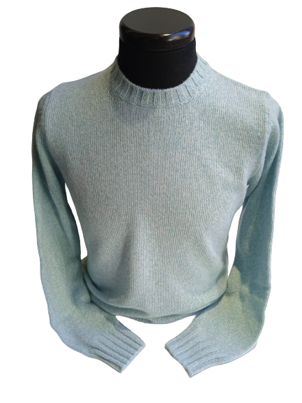 MAGLIA CELESTE MELANGE FILIPPO DE LAURENTIIS