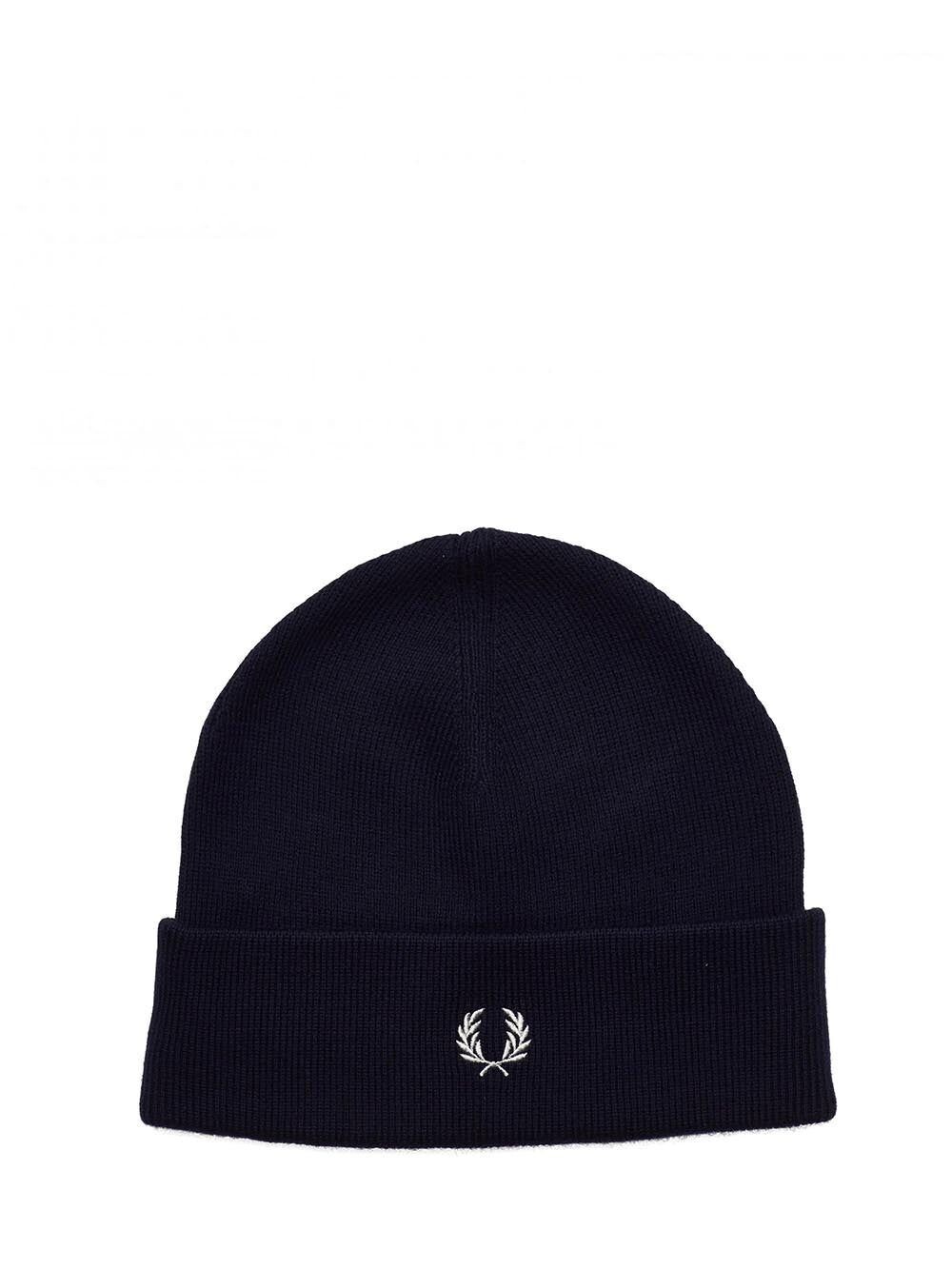 BERRETTO MERINO COTTON NAVY FRED PERRY