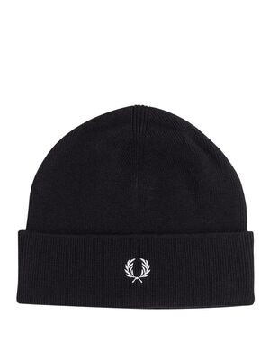BERRETTO MERINO COTTON BLACK FRED PERRY