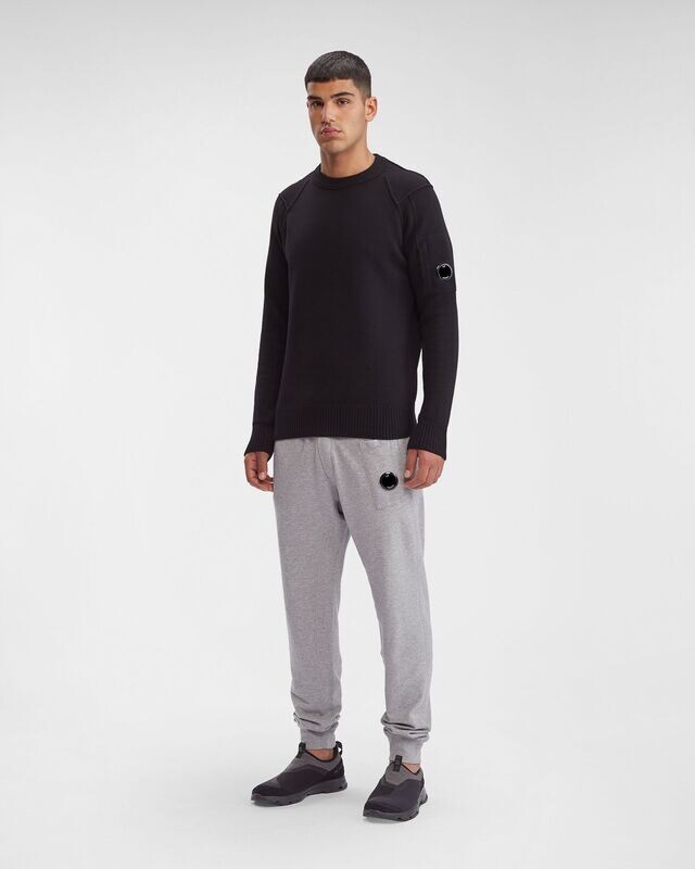 MAGLIA LAMBSWOOL CREW NECK BLACK CP COMPANY