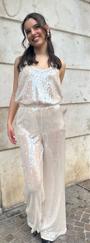 COMPLETO PAILLETTES WHITE WISE