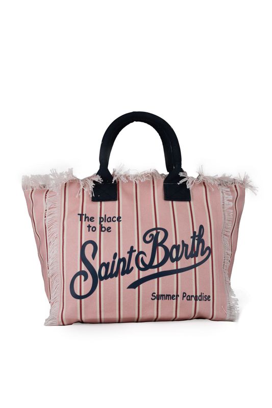 Mc2 Saint Barth Borsa Vanity Stripes in canvas