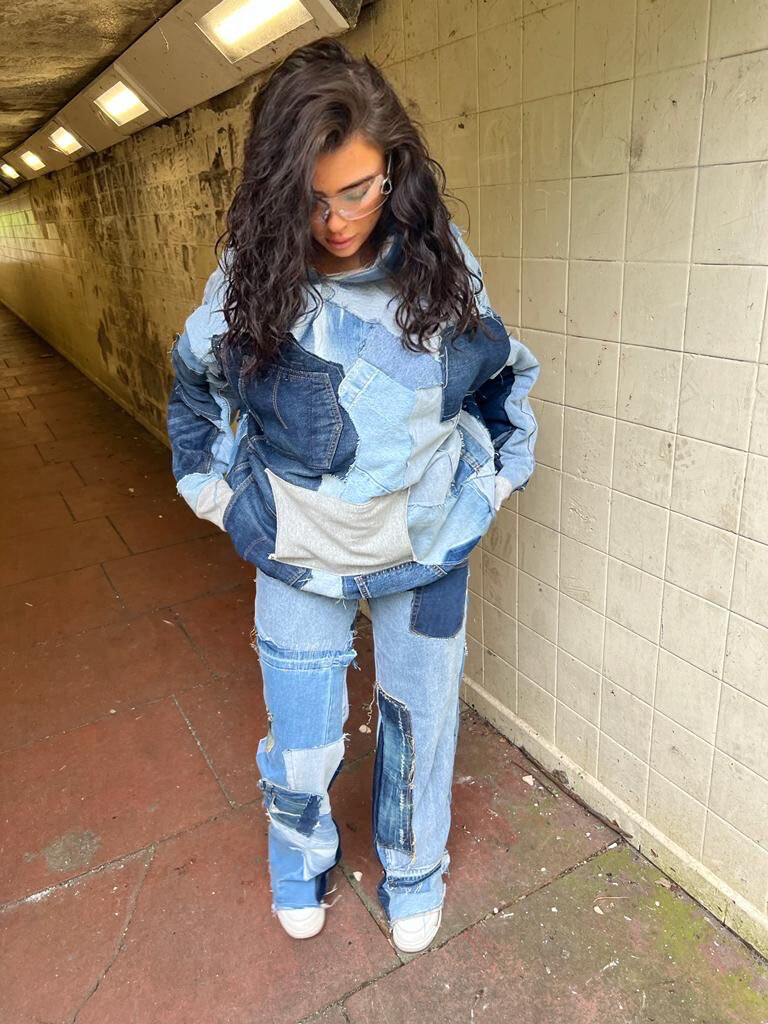 Patchwork hoodie