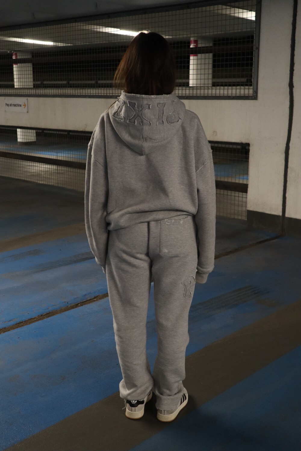 grey oversized hoodie