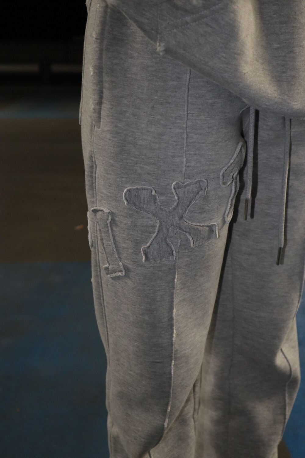 grey straight leg joggers
