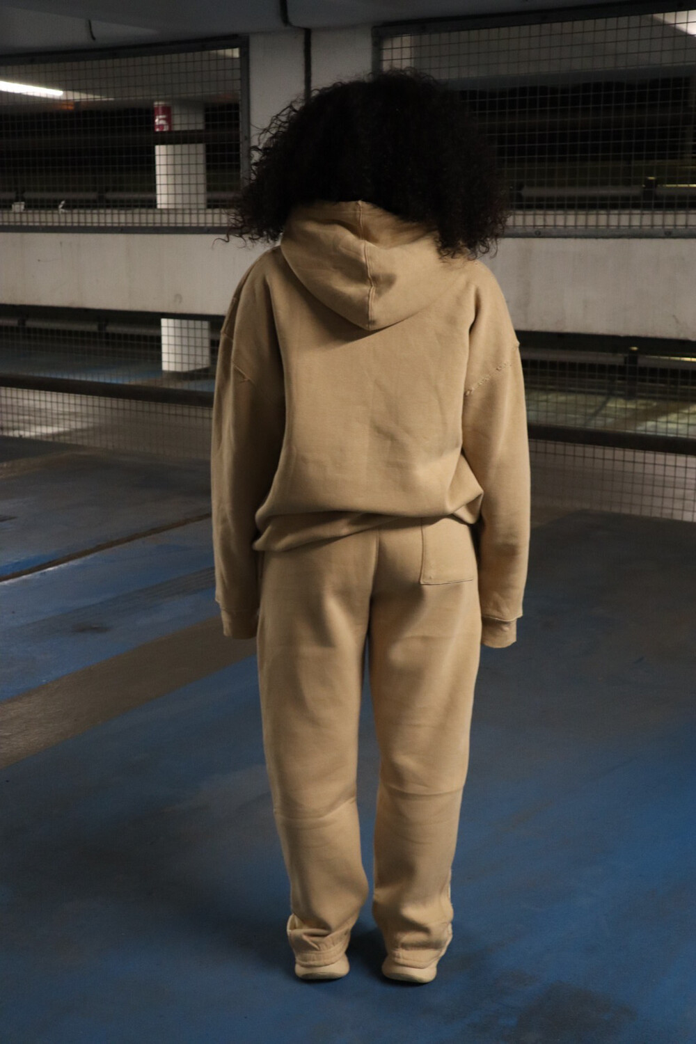 creme oversized hoodie