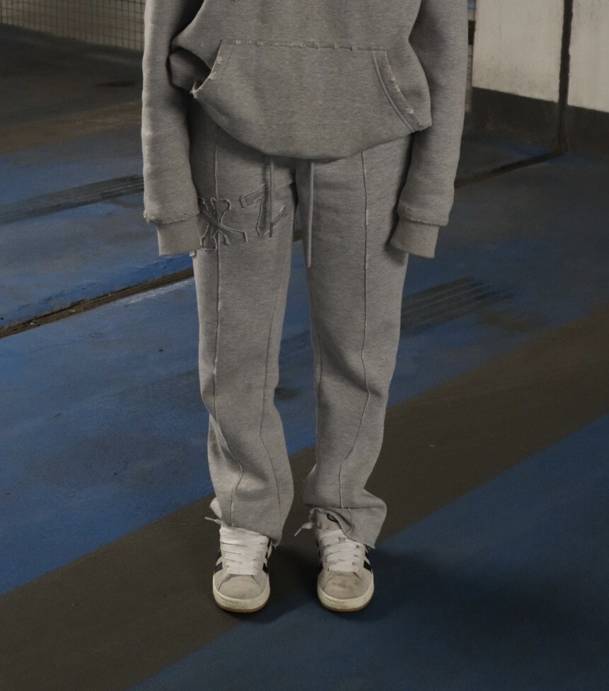 grey straight leg joggers
