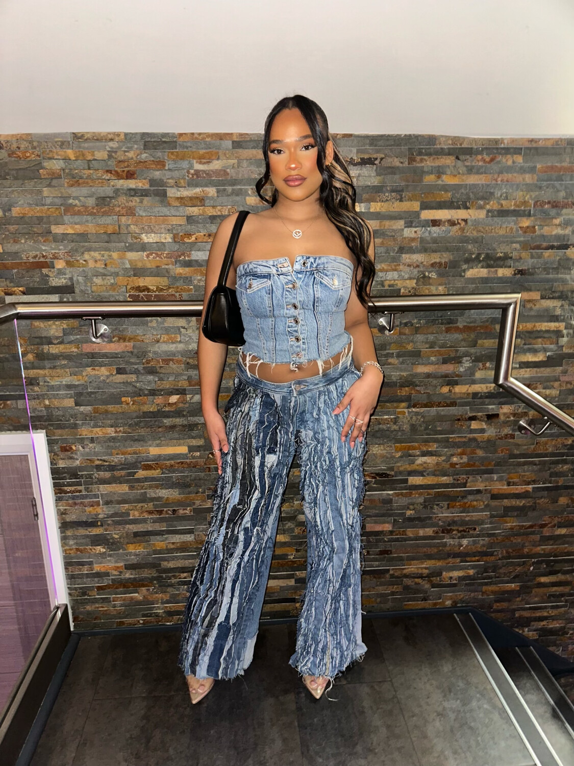 shredded denim jeans