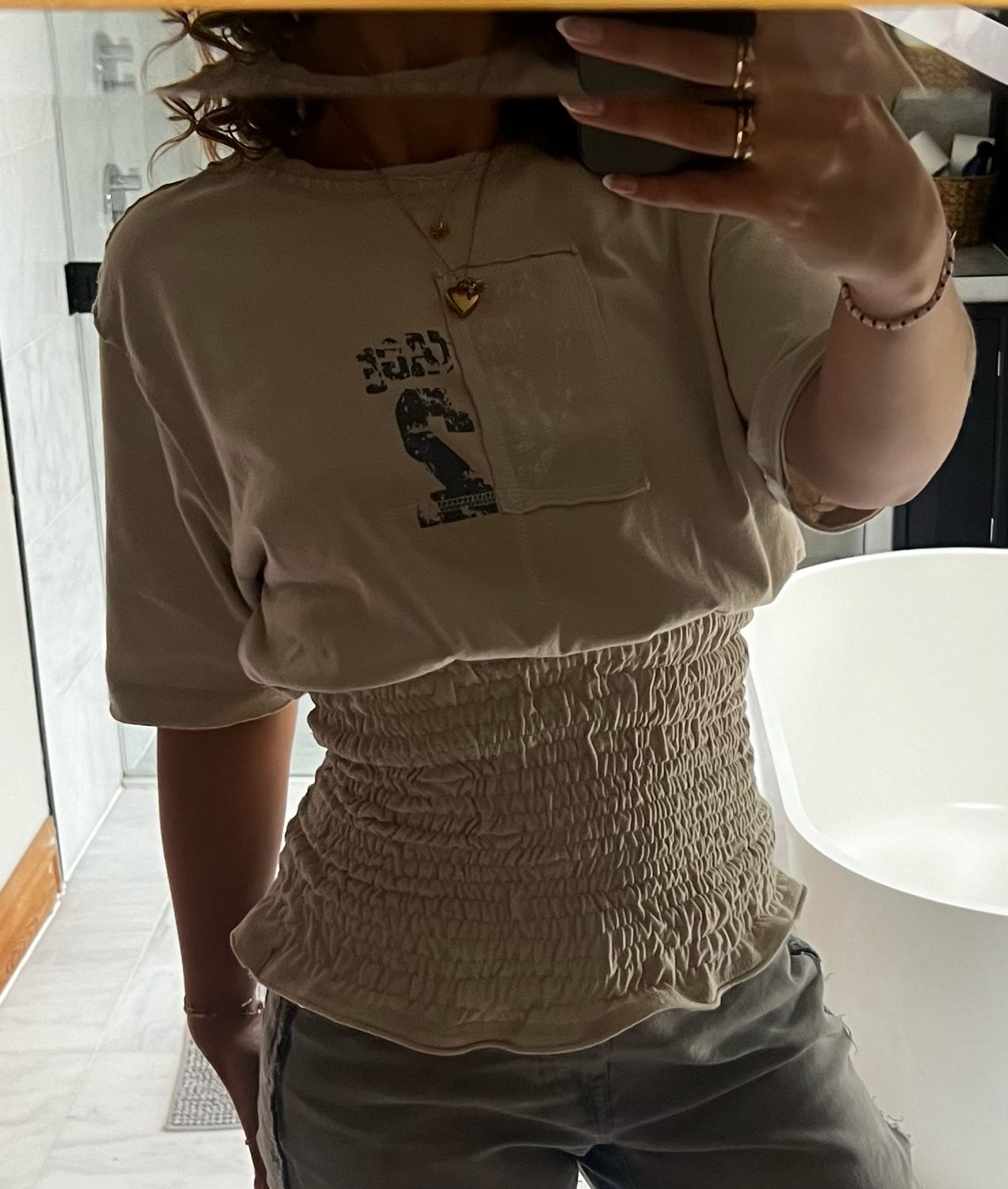 scrunch oversized t
