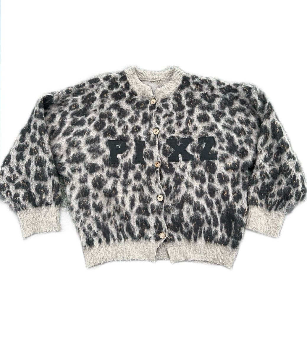 leopard print cardigan