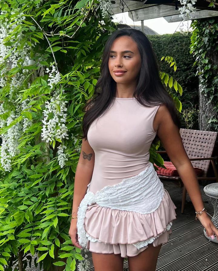 ruched side dress